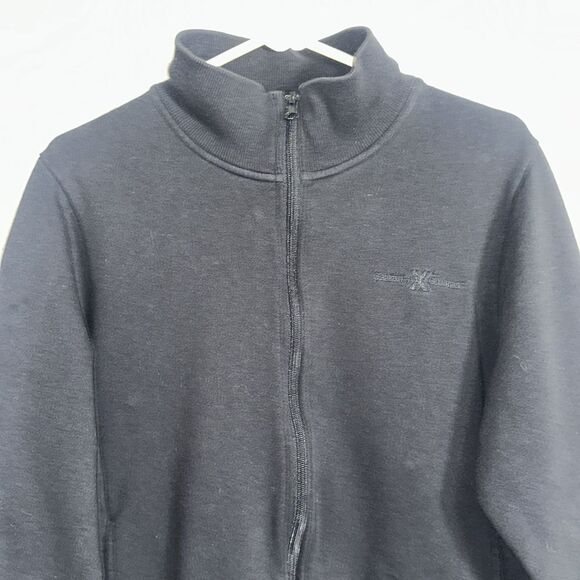 Celebrity X Cruises XL Black Full Zip Mock Neck Fleece Sweatshirt Jacket - Picture 3 of 11